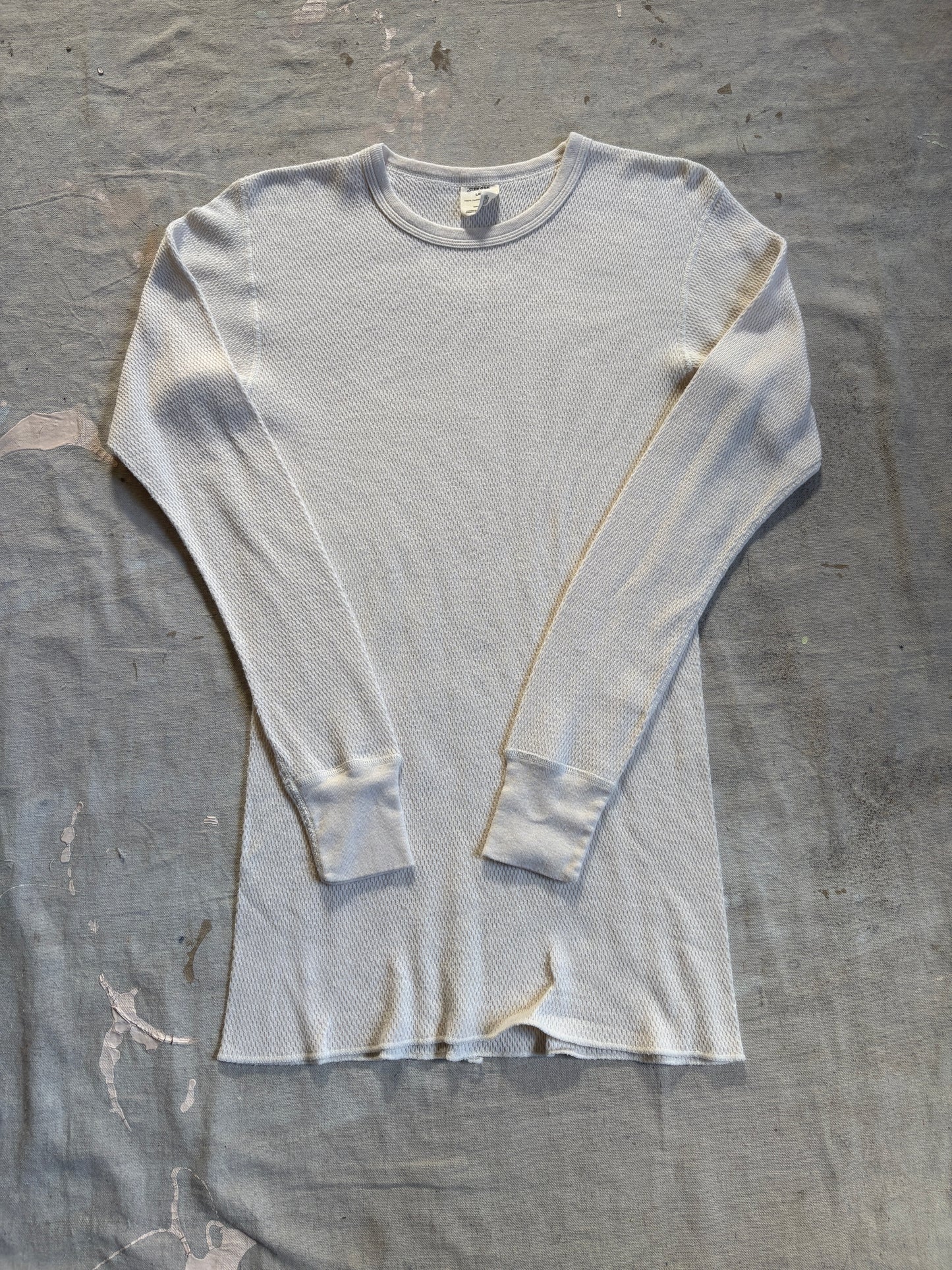 90s Blank White Thermal Undershirt