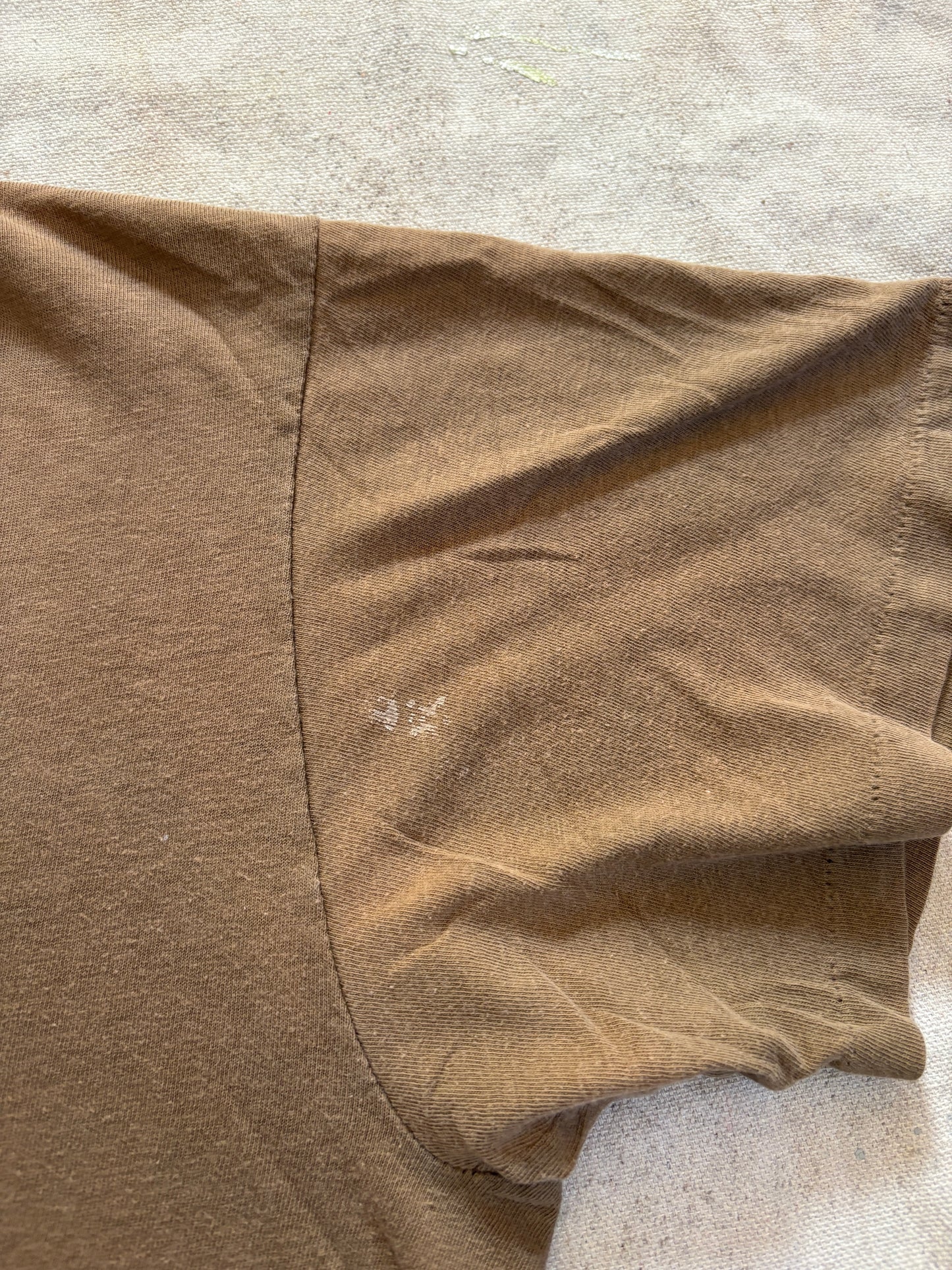 Vintage 80s Blank Brown Tee