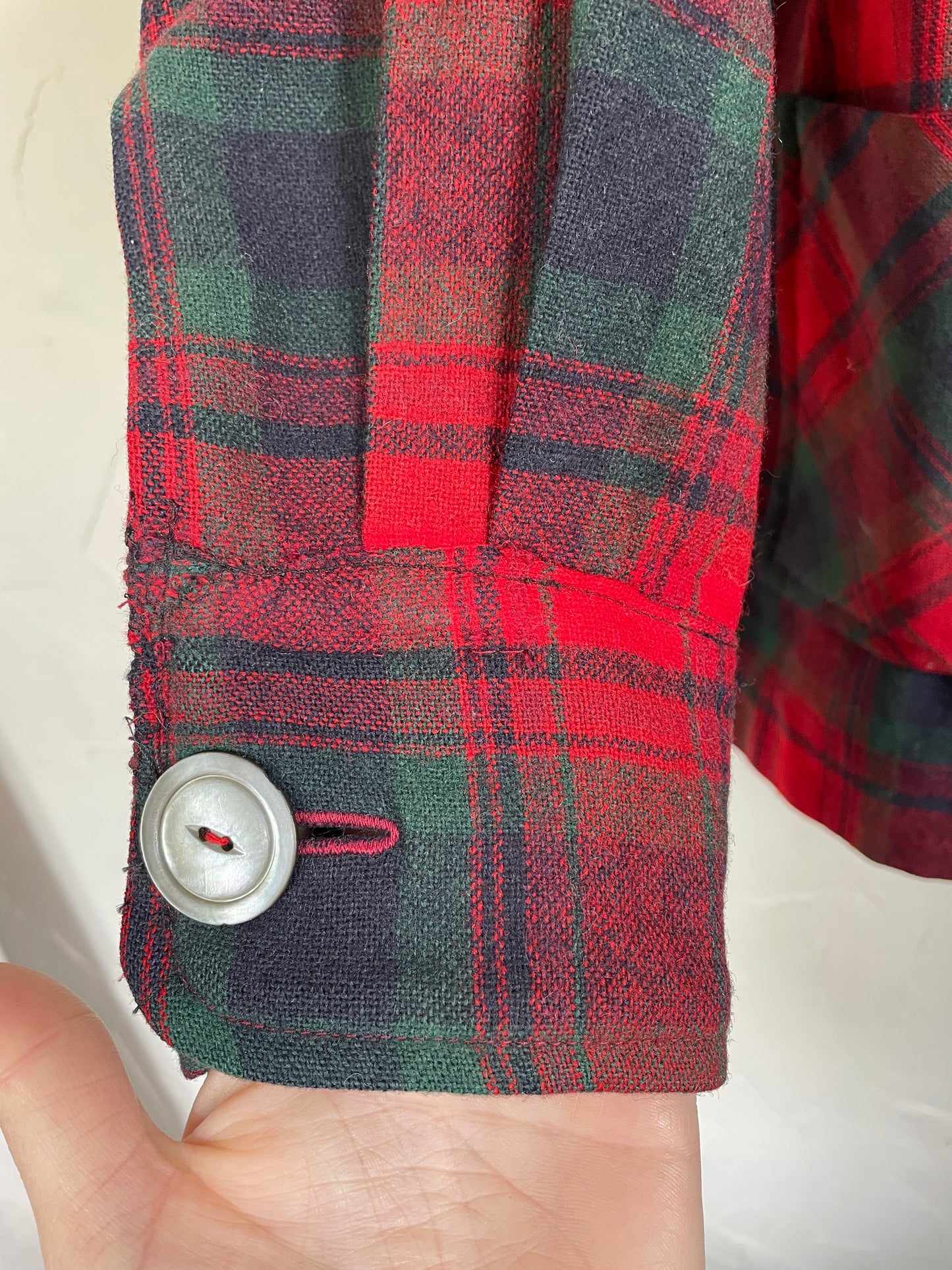 70s Plaid Pendleton Coat