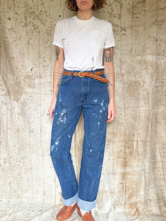 Vintage 90s Painted Wrangler Jeans