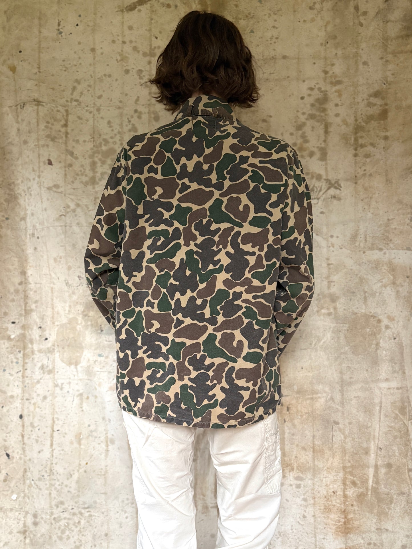Vintage 80s SafTbak Duck Camo Coat