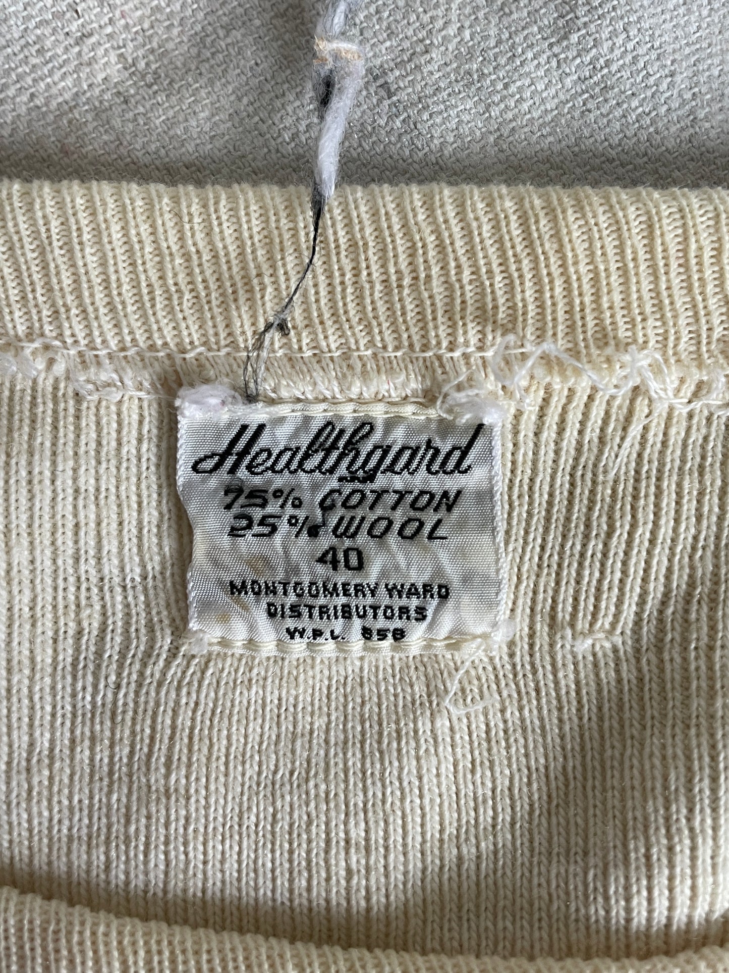 50s Montgomery Ward Thermal Undershirt