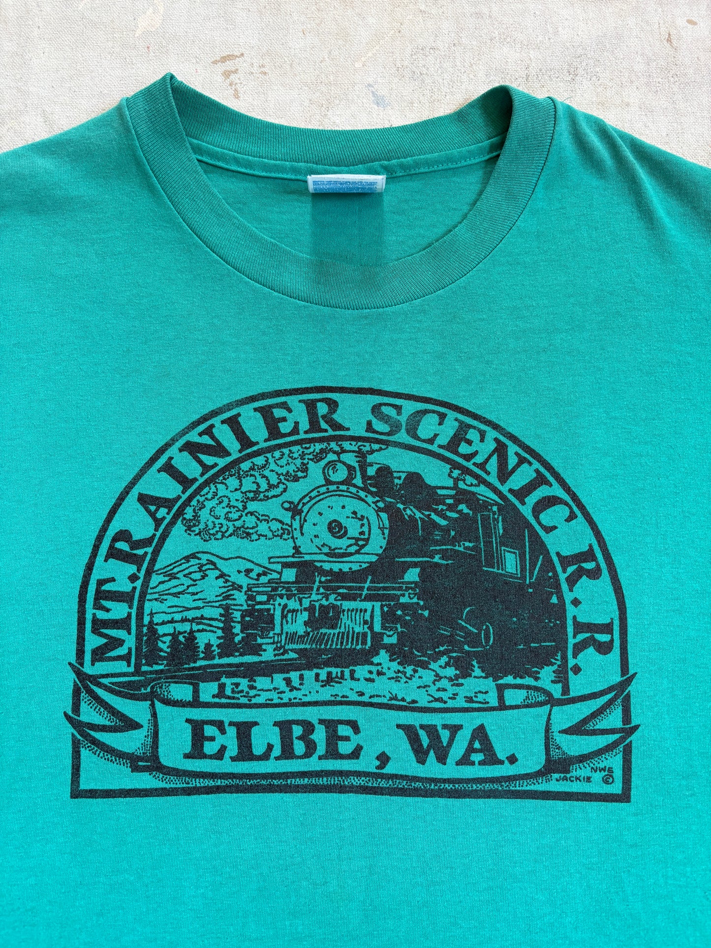 Vintage 90s Mt. Rainier Scenic Railroad Elbe Washington Tee