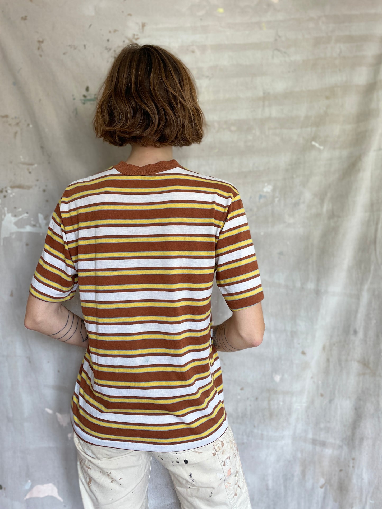 70s Striped Pocket Tee