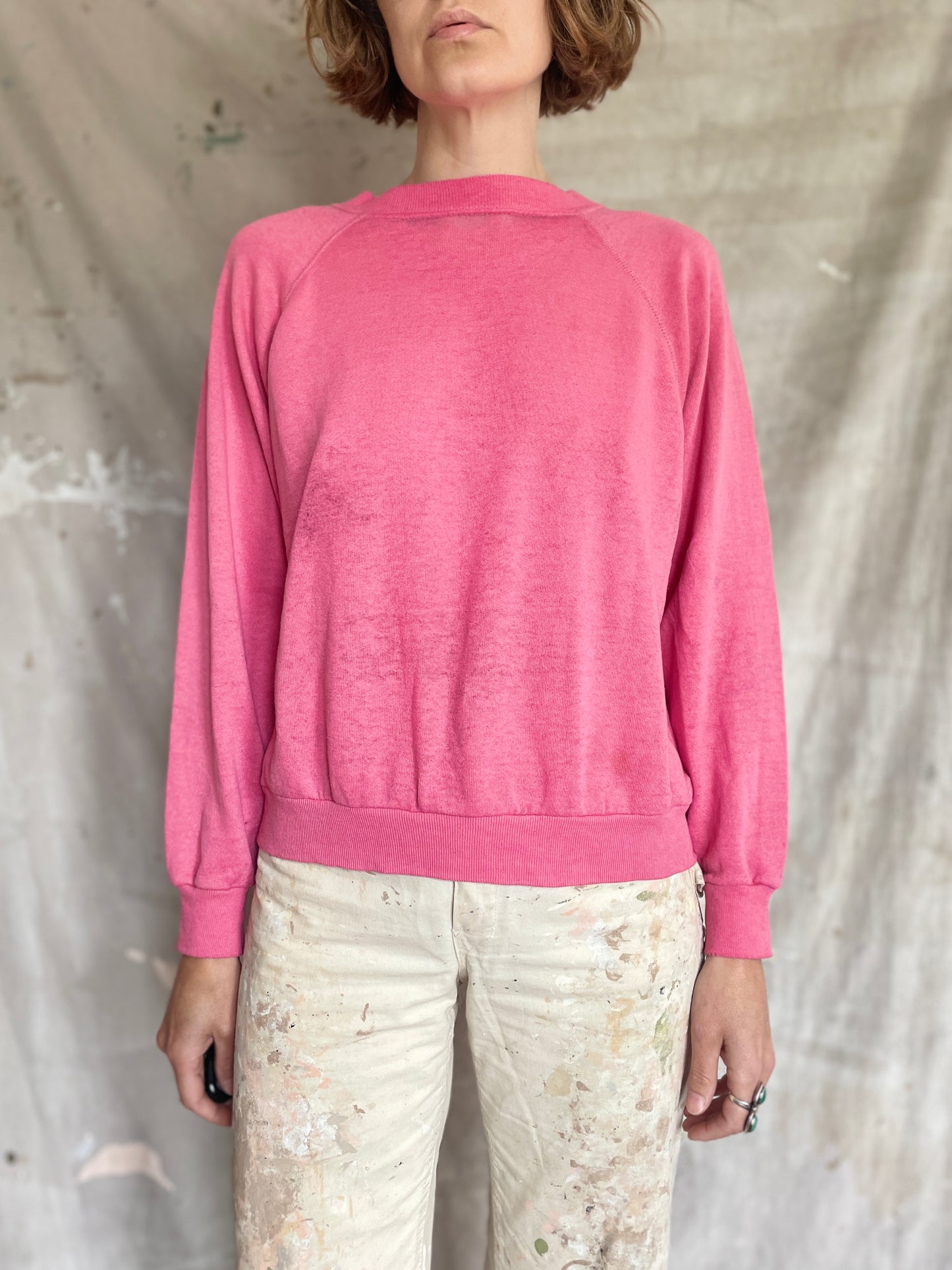 90s Blank Bubblegum Pink Sweatshirt