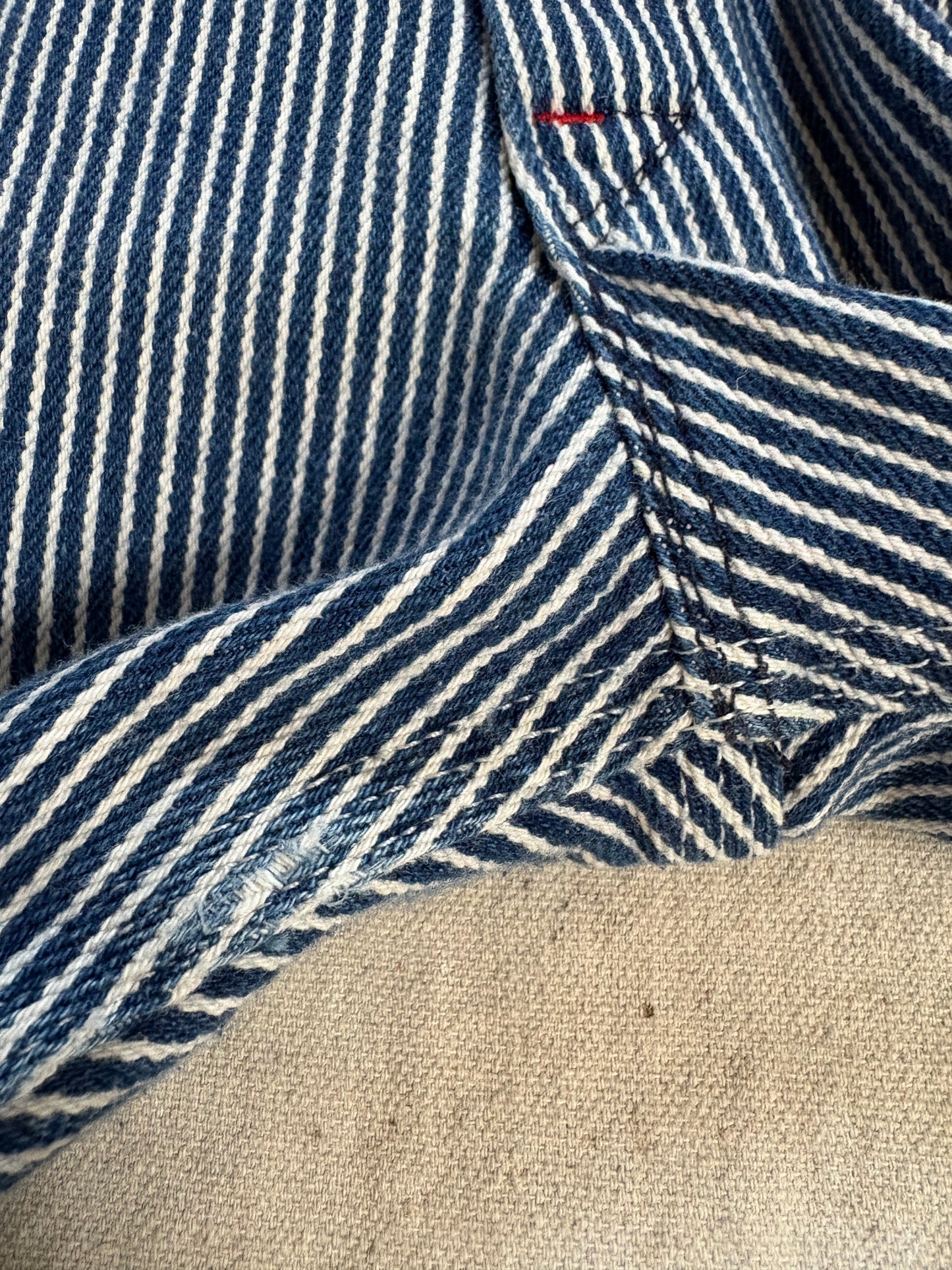 80s/90s Roundhouse Hickory Stripe Overalls