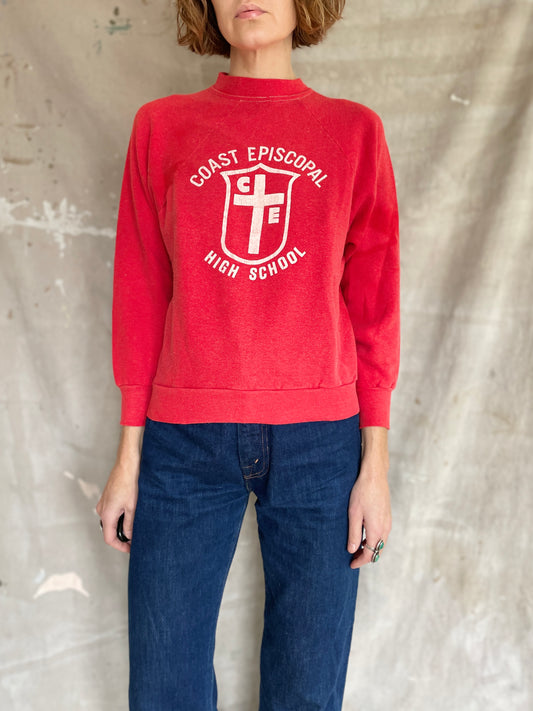 Vintage 80s Coast Episcopal High School Sweatshirt