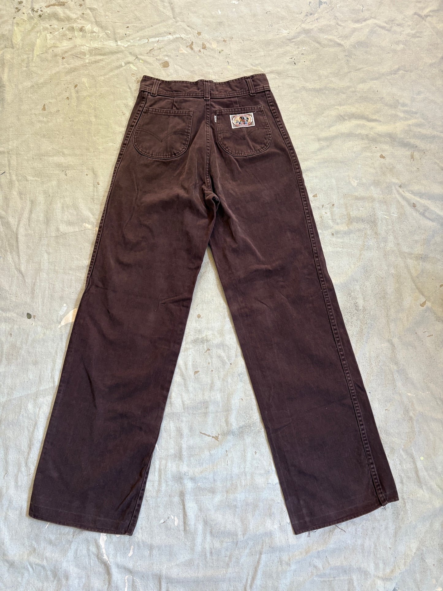 Vintage 70s Brown Levi’s Wide Leg Bells