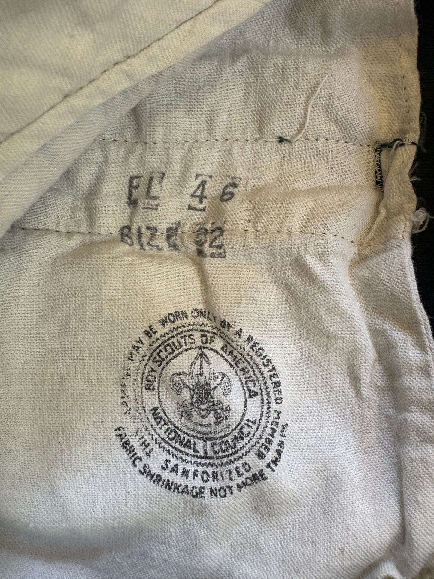 Vintage 60s/70s BSA Boy Scouts Evergreen Slacks