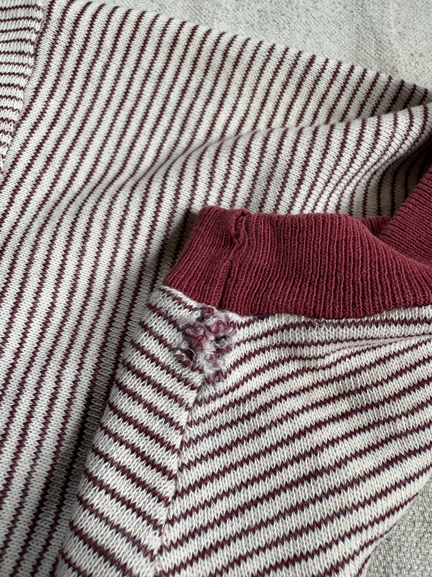 70s Sigma Alpha Epsilon Micro Stripe Short Sleeve Sweatshirt