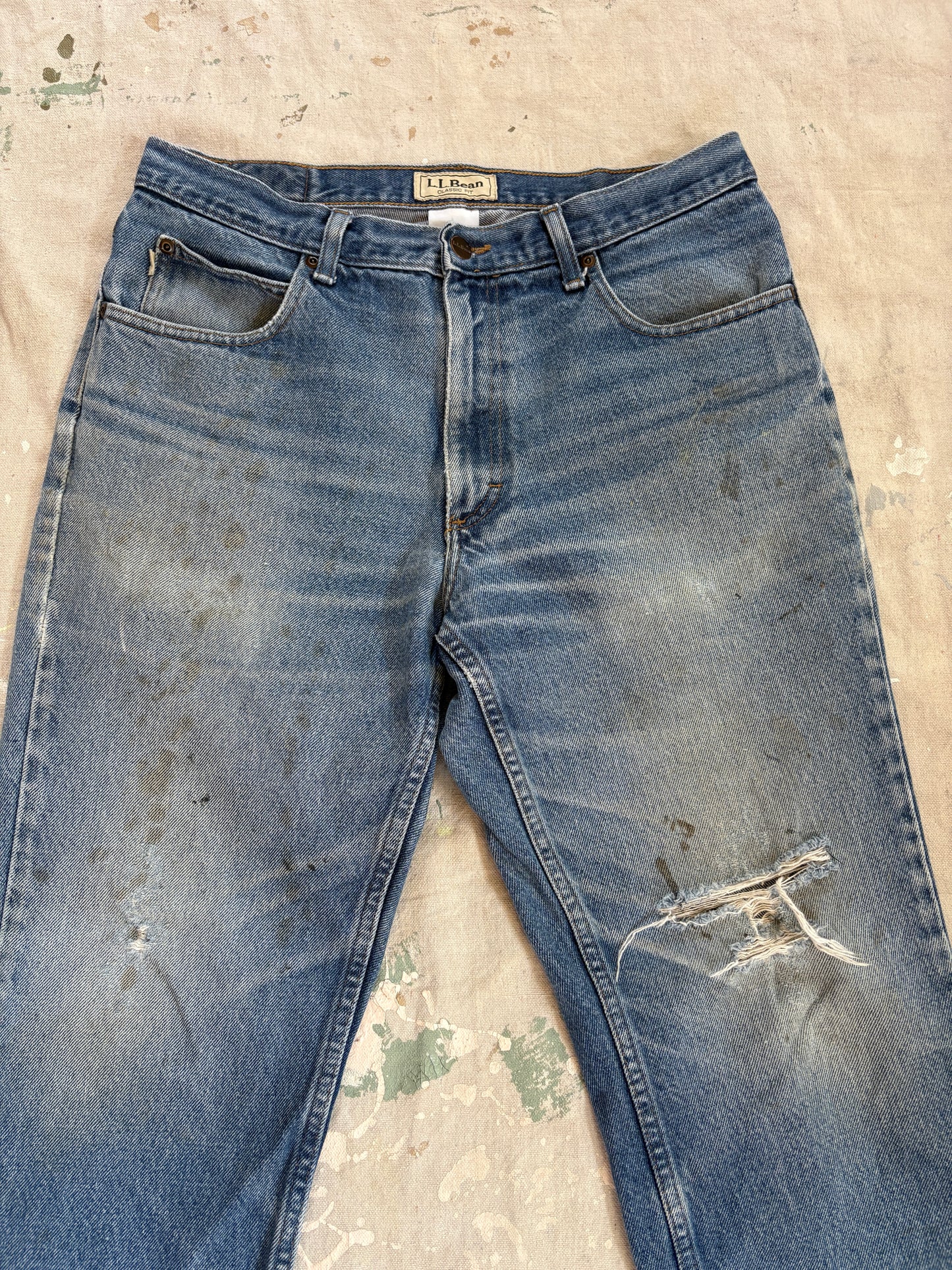 Vintage 90s LL Bean Faded Jeans