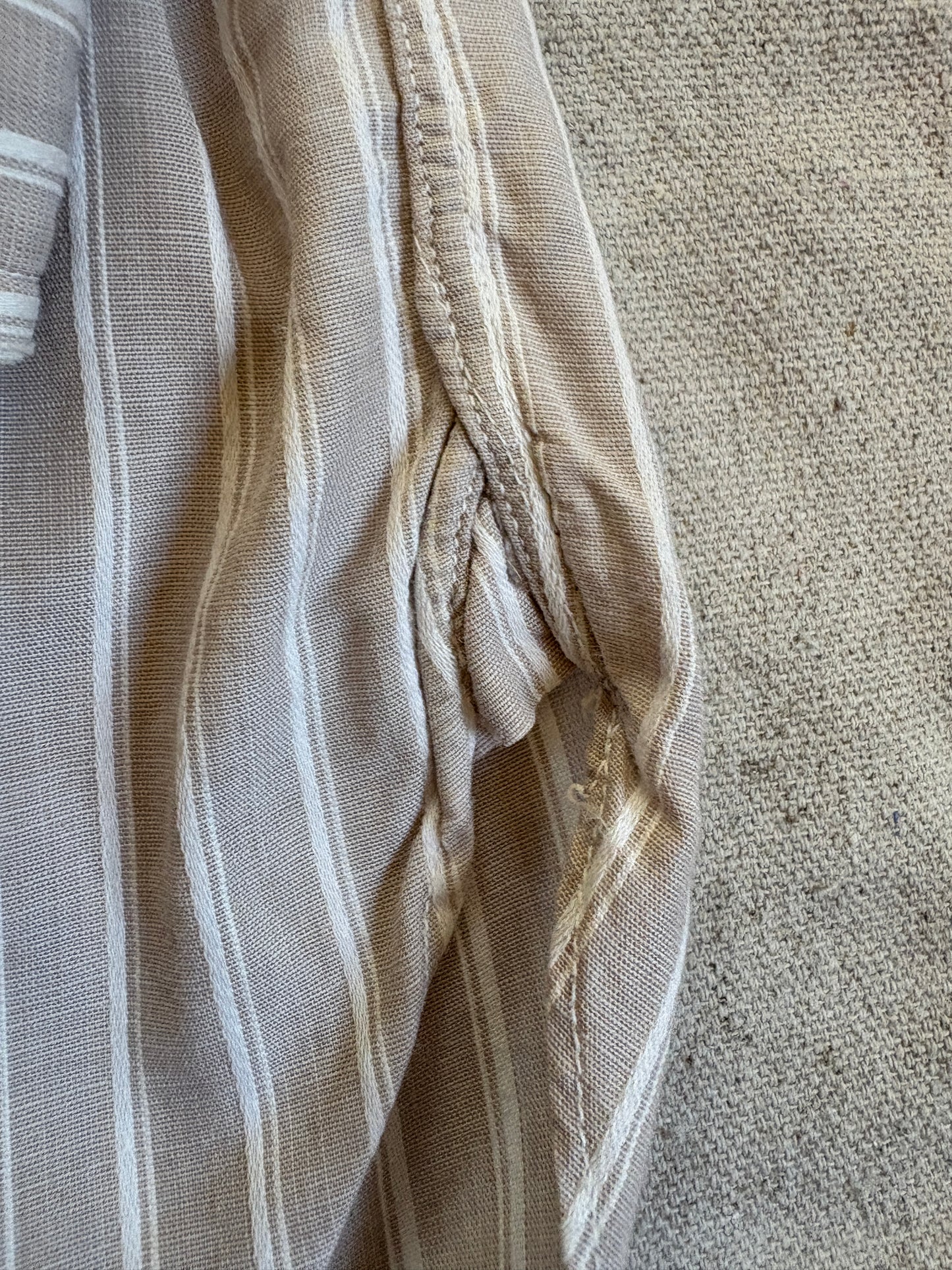 50s Arrow Sanforized Stripe Button Down Shirt