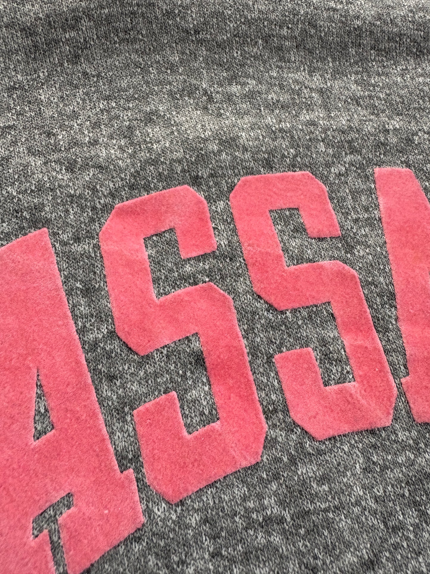 Vintage 70s/80s Vassar College Flocked Hoodie Sweatshirt