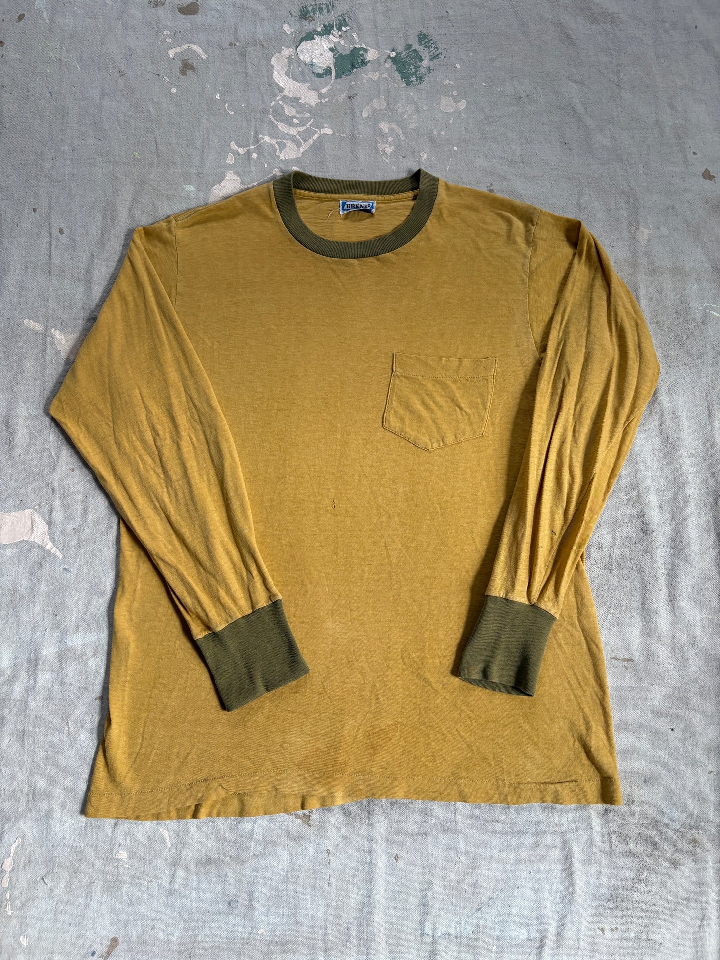 Vintage 60s Brent Two Tone Long Sleeve Tee