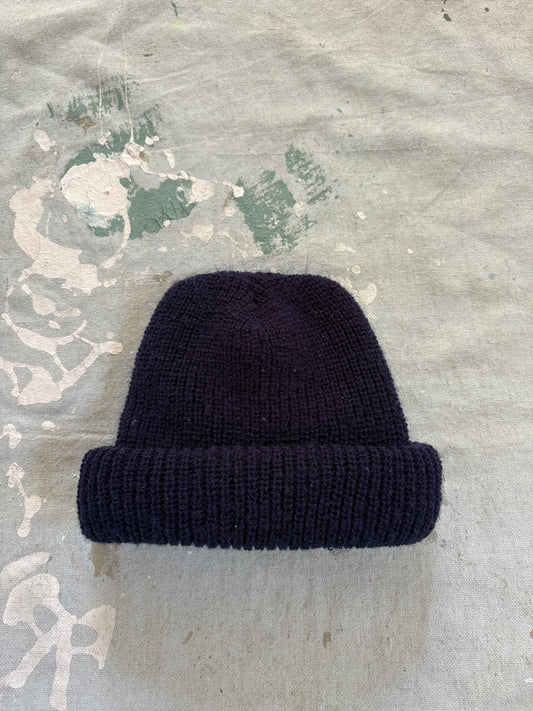 Vintage Navy Blue Watch Cap