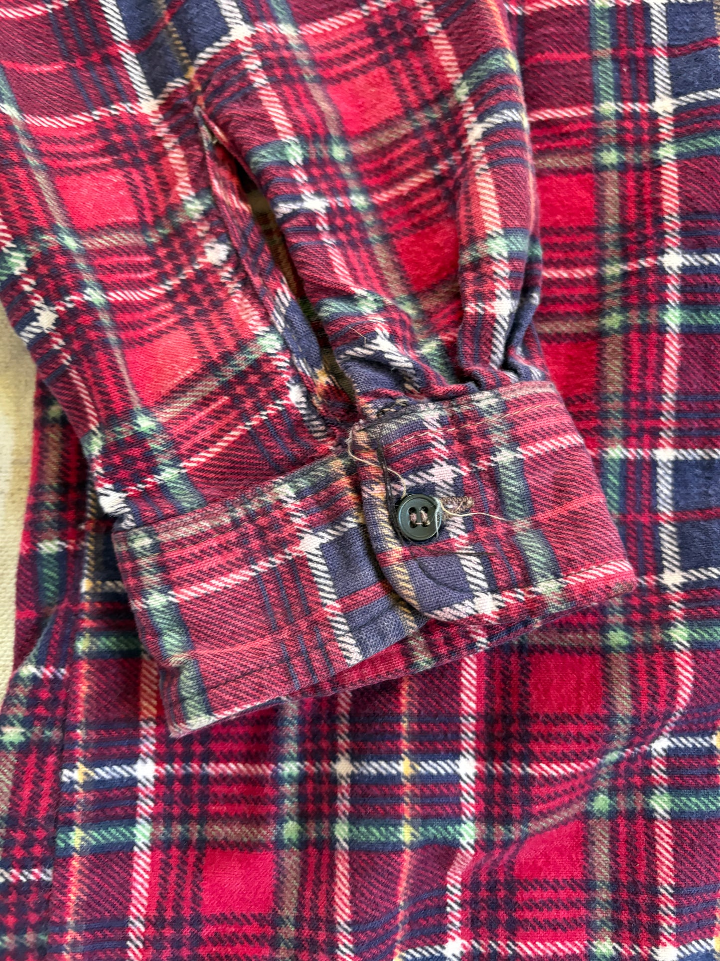 Vintage 90s Printed Cotton Flannel