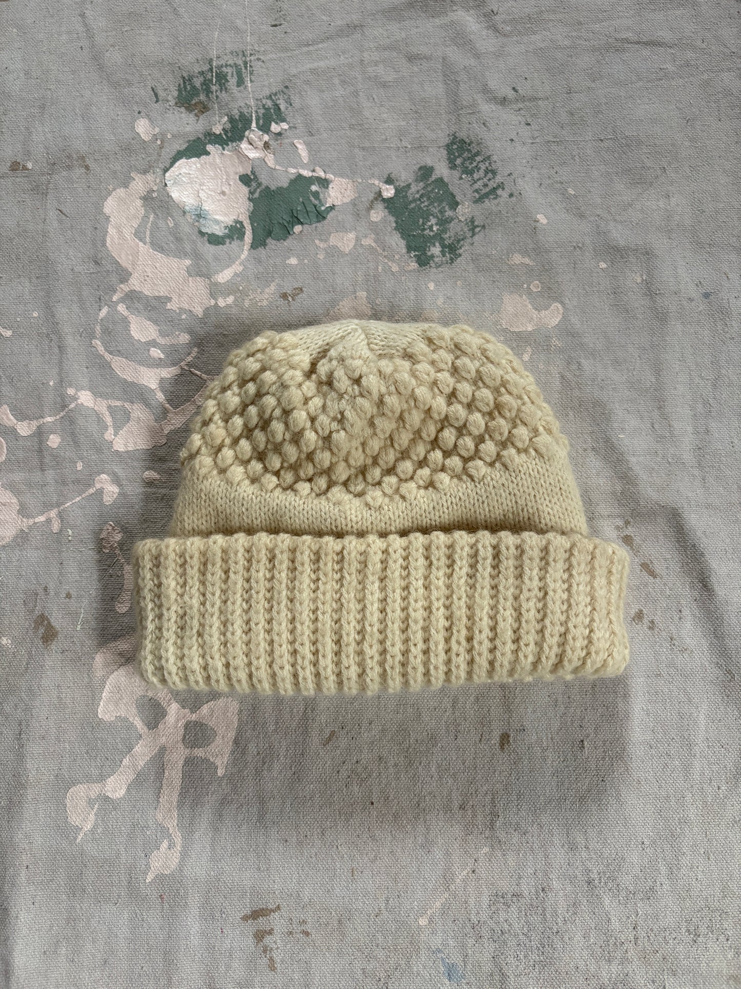 80s Popcorn Knit Beanie