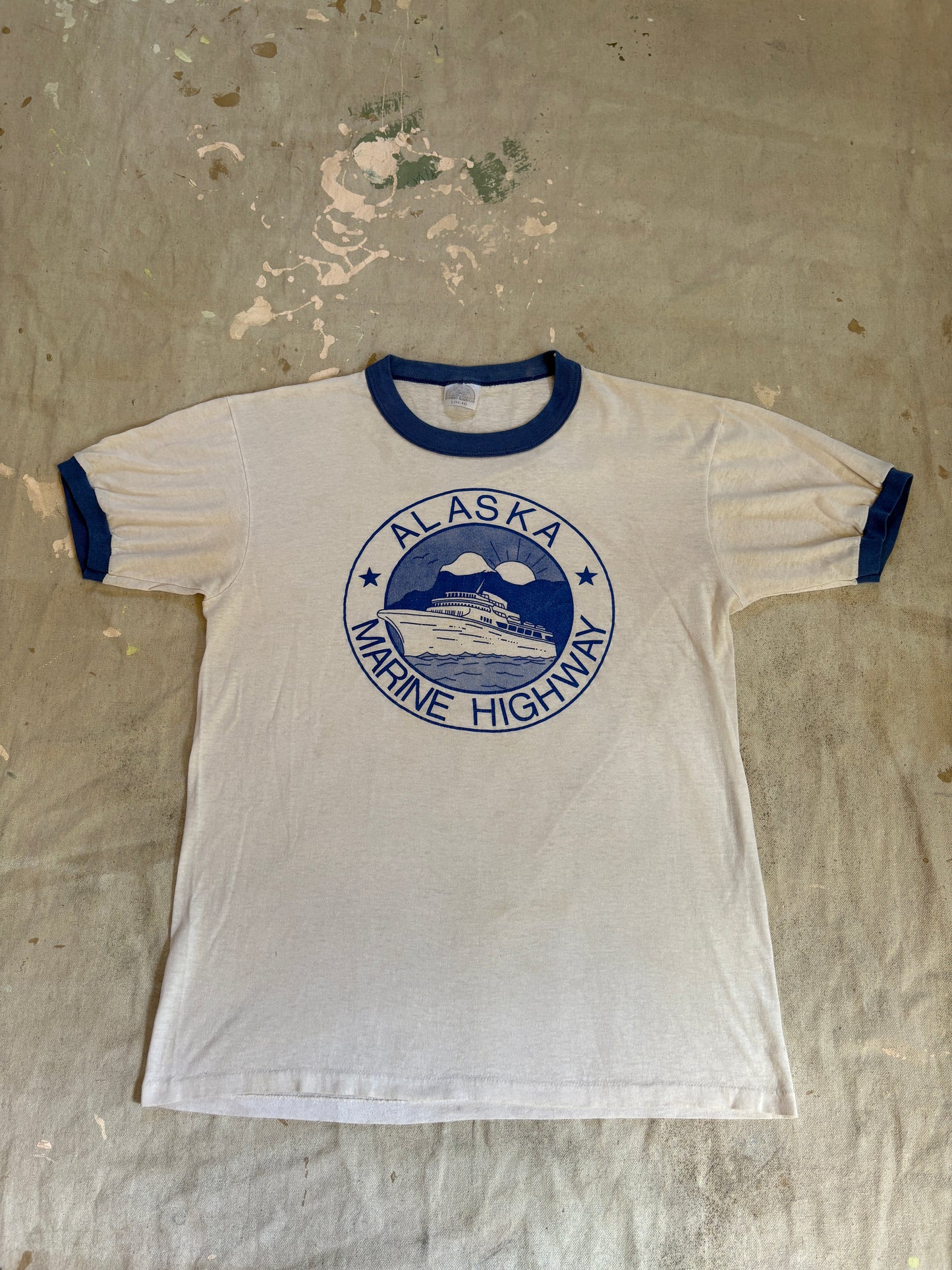 80s Alaska Marine Highway Ringer Tee