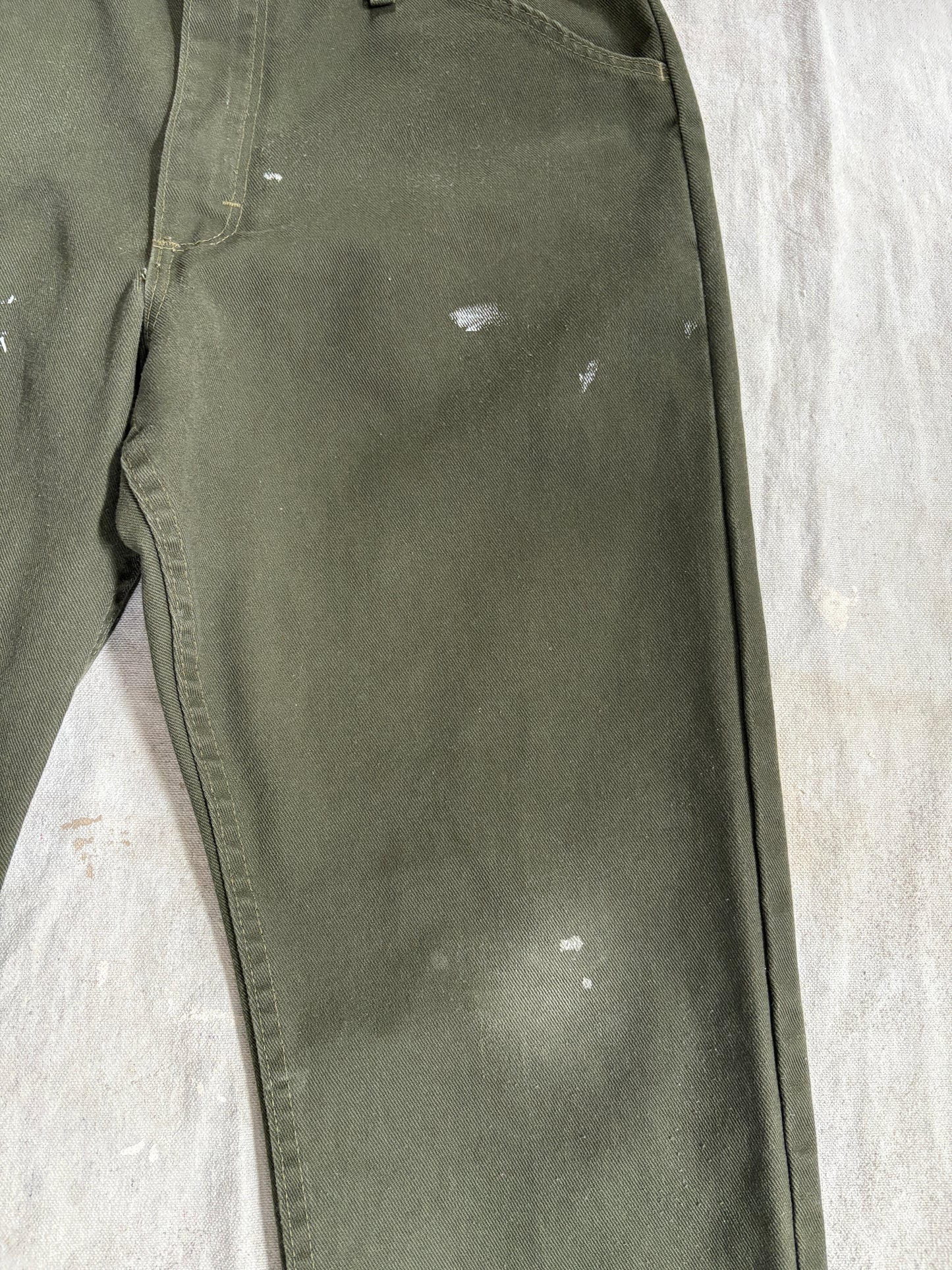 Vintage 80s Olive Green Jeans
