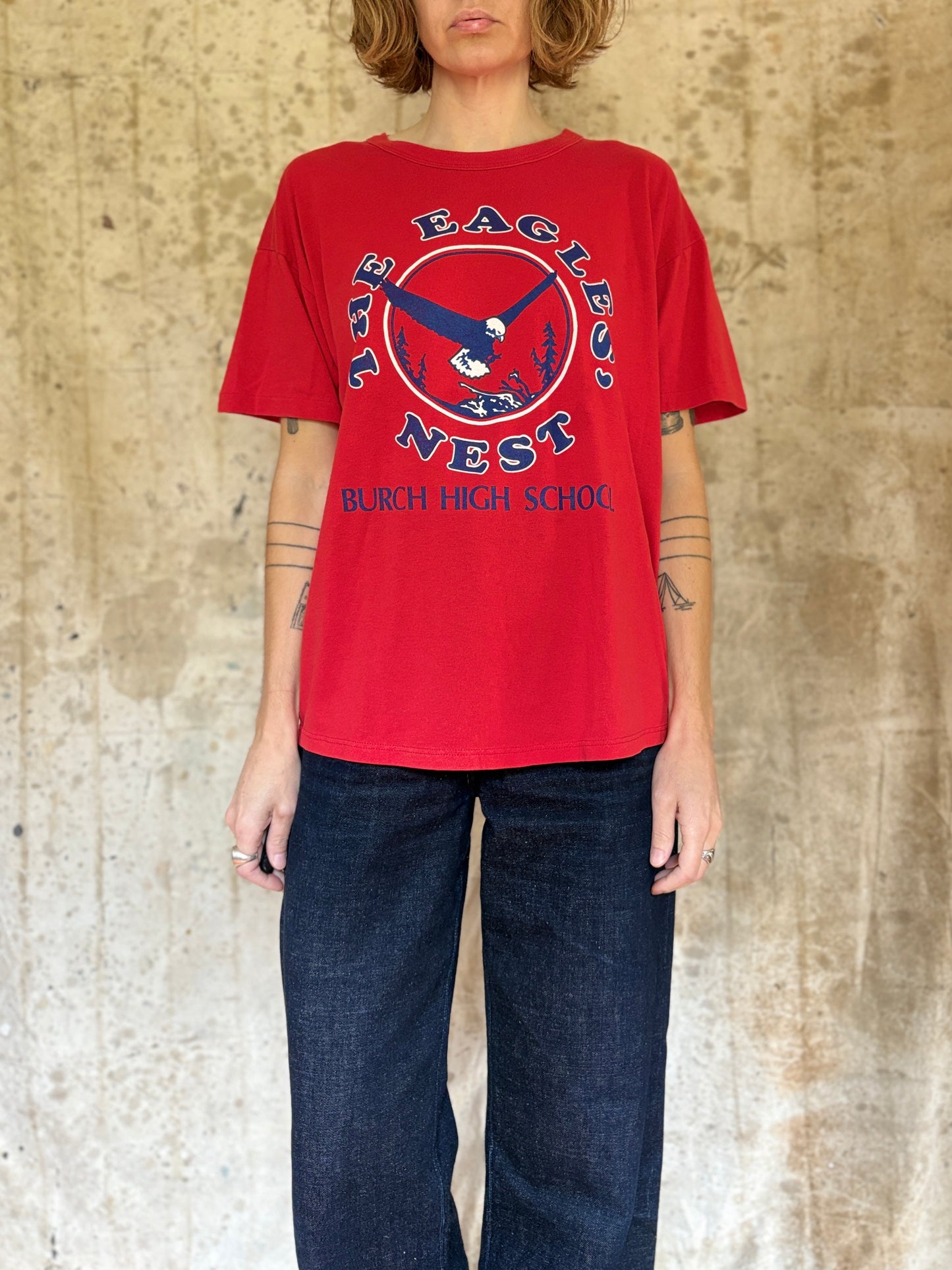 Vintage 90s The Eagles’ Nest Burch High School Tee