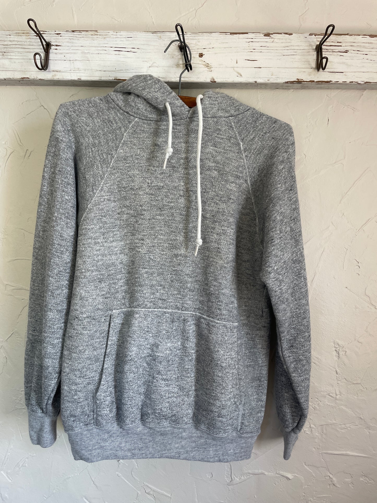 80s Blank Grey Hoodie Sweatshirt