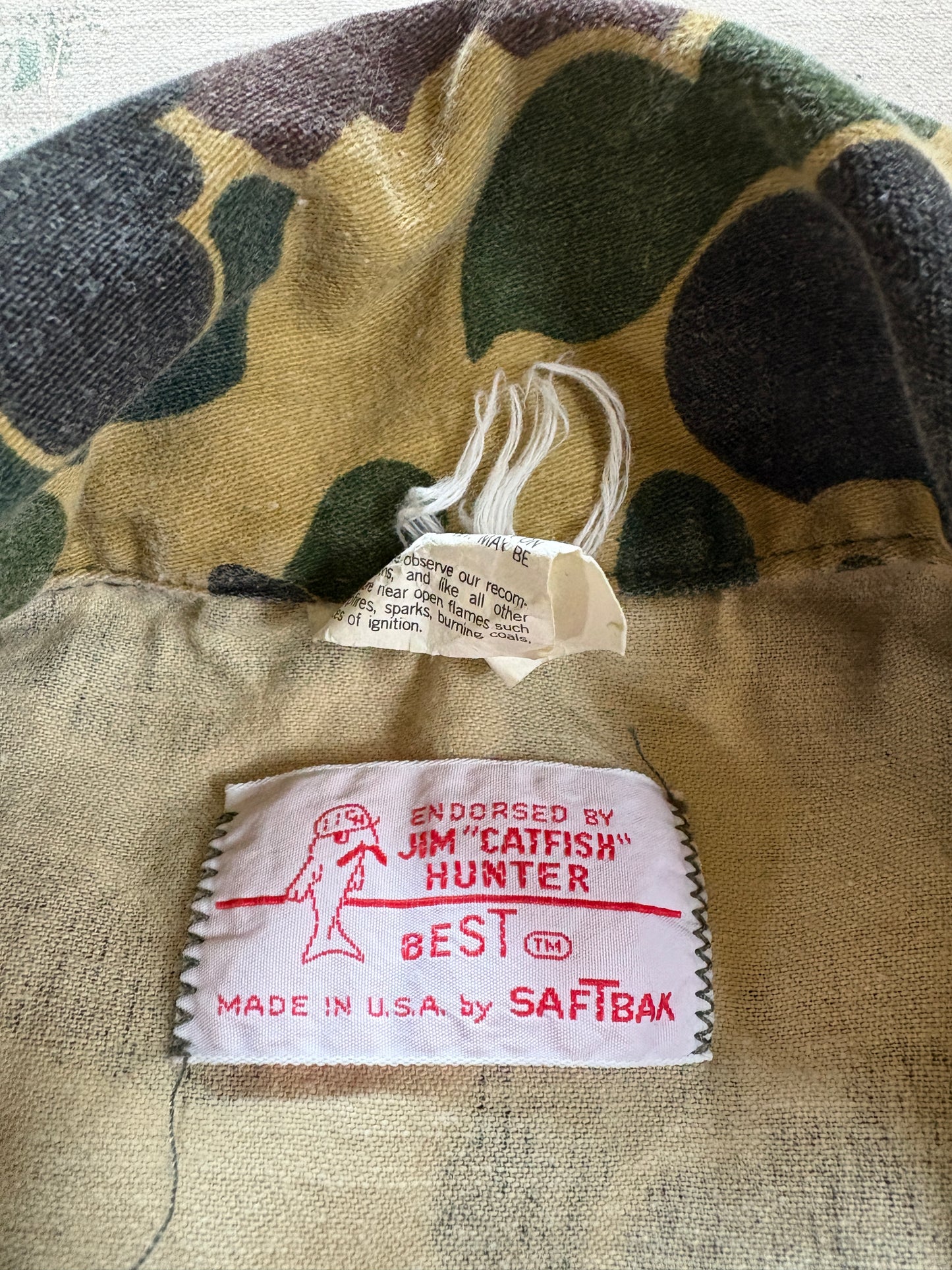 70s/80s SafTbak Duck Camo Coat