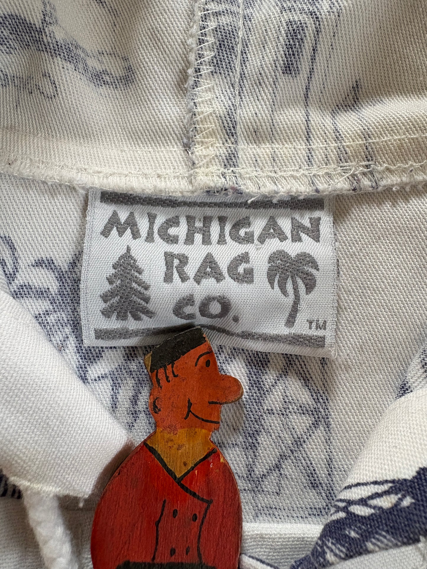 90s Michigan Rag Co. AOP Lighthouse Coat