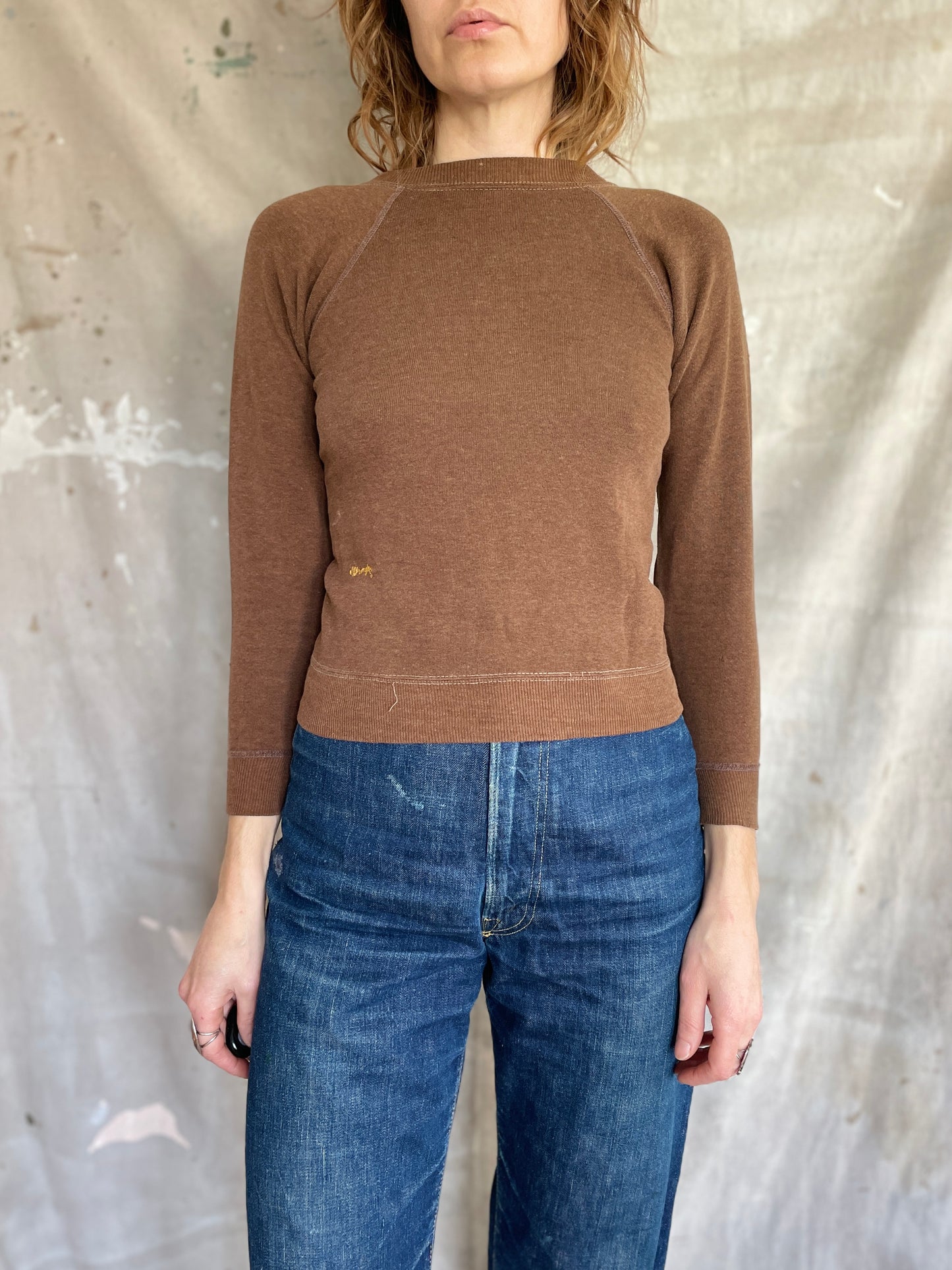 70s Wrangler Blank Brown Sweatshirt