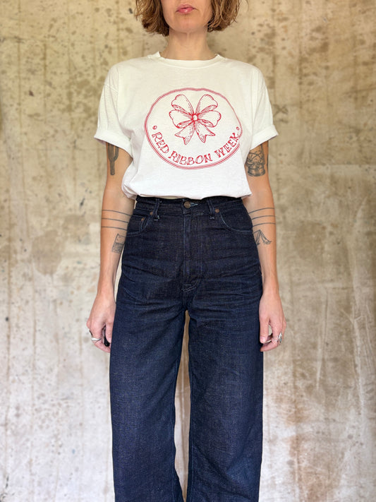 Vintage 90s Red Ribbon Week Drug Awareness Tee