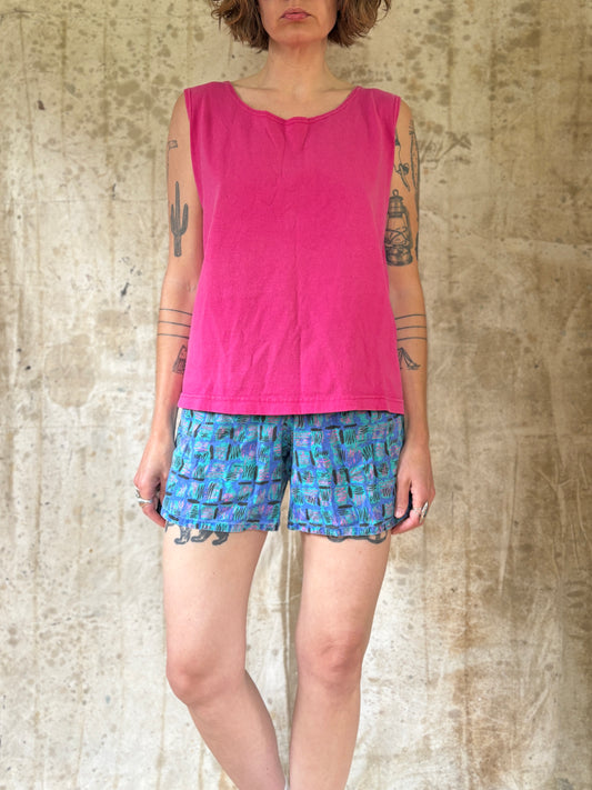 Vintage 90s Bright Pink Tank Top