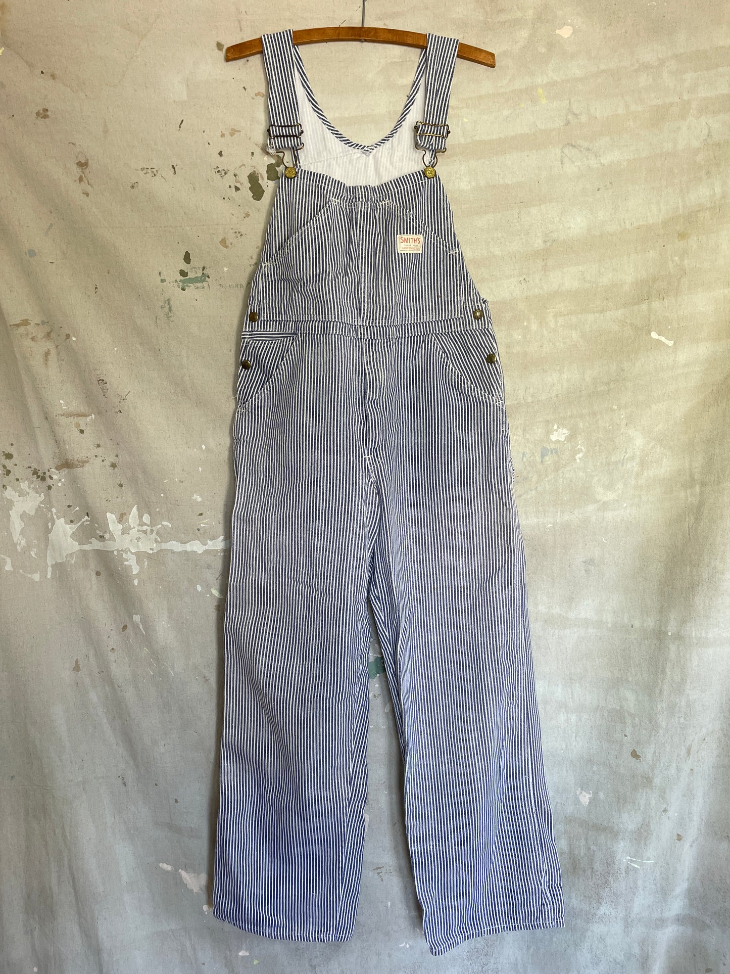 70s Smith’s Sanforized Hickory Stripe Overalls