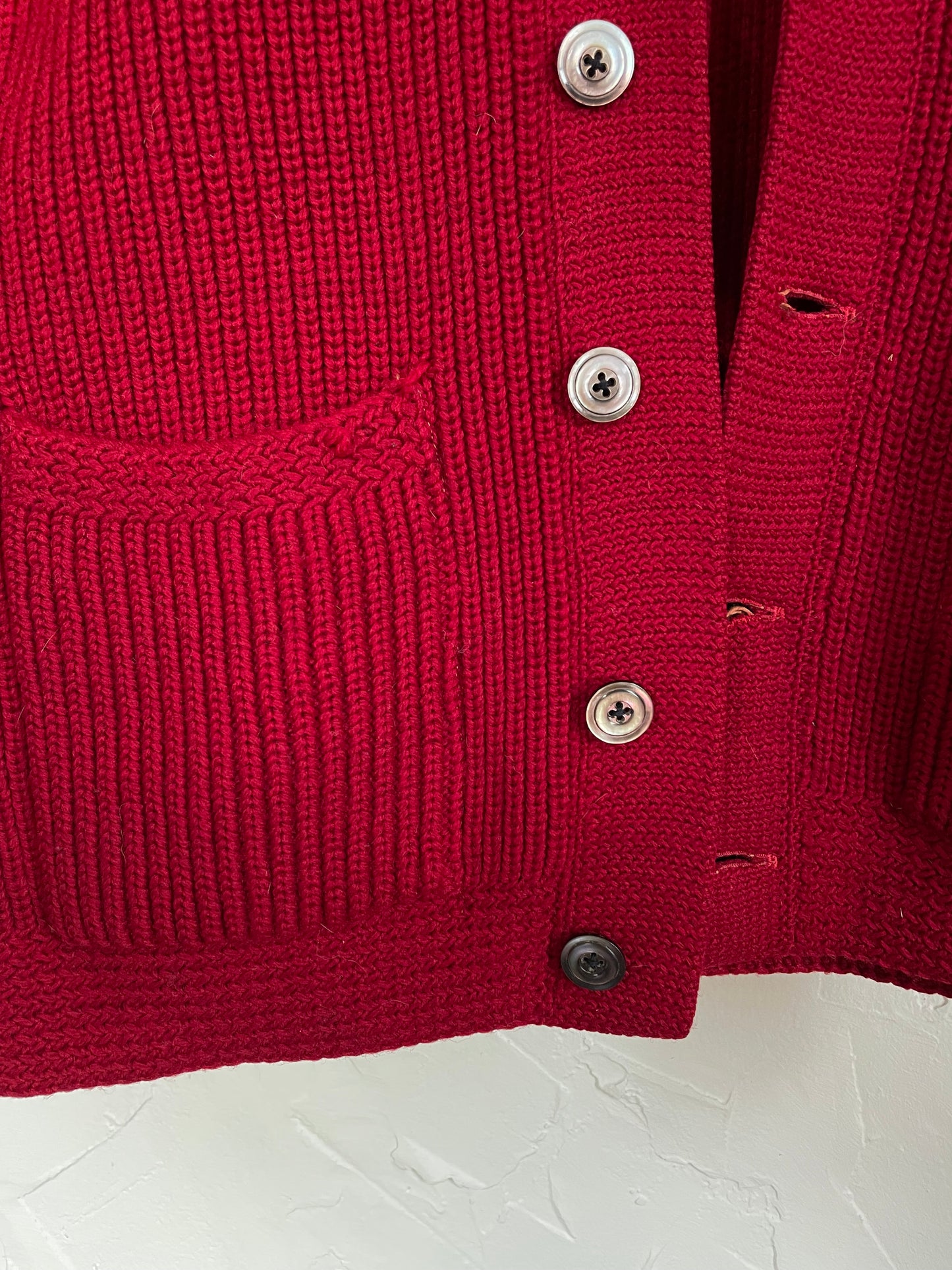 40s Merlot Cardigan Sweater