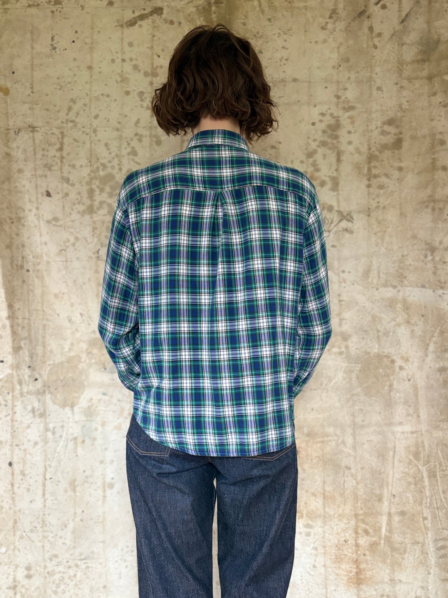 Vintage 90s Plaid Cotton Flannel