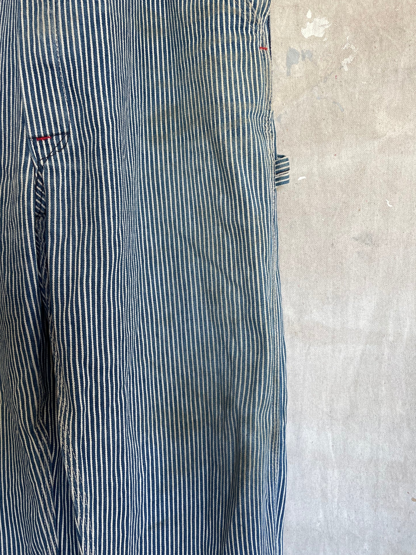 80s Roundhouse Hickory Stripe Overalls