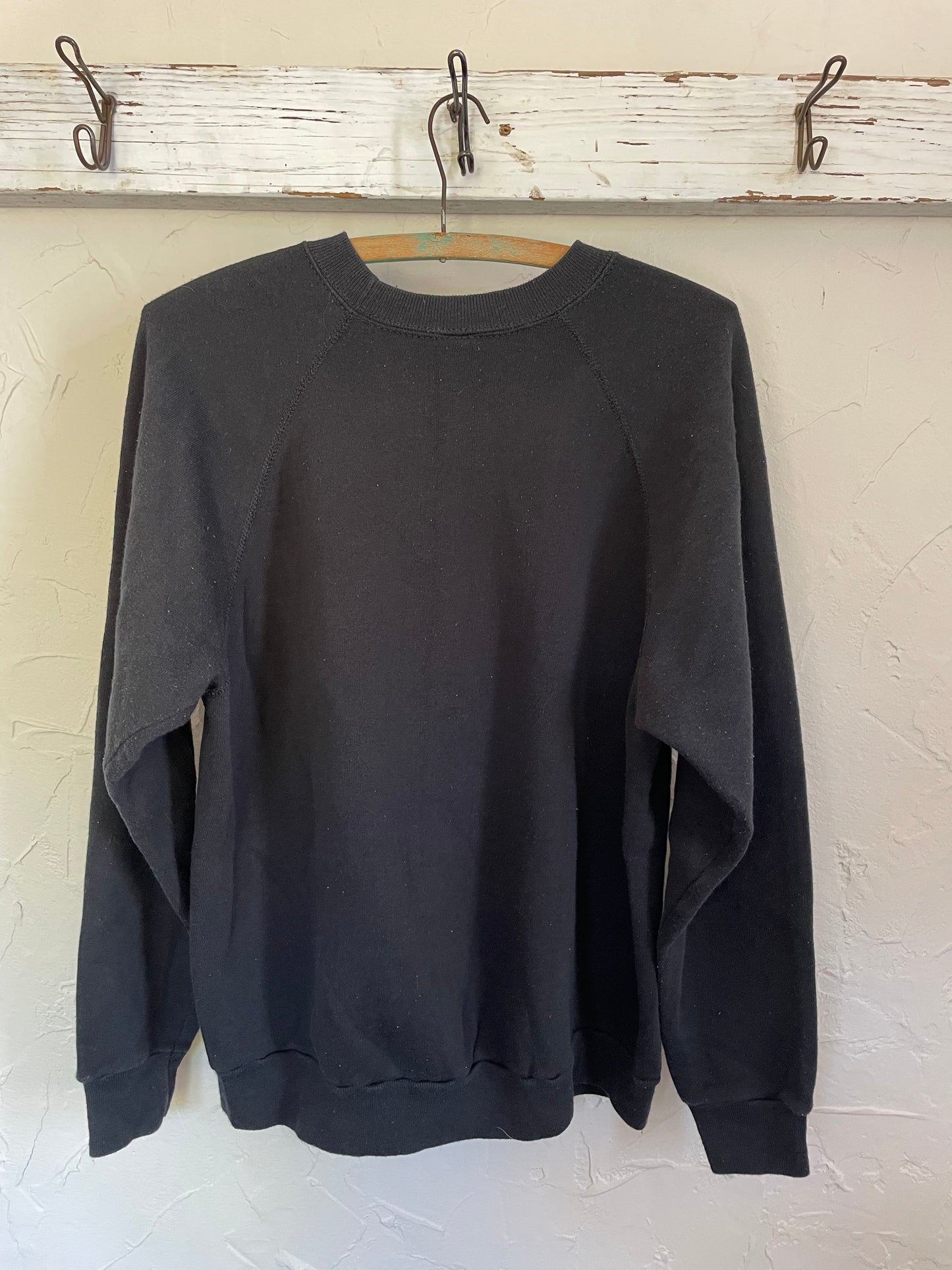 80s Blank Black Sweatshirt