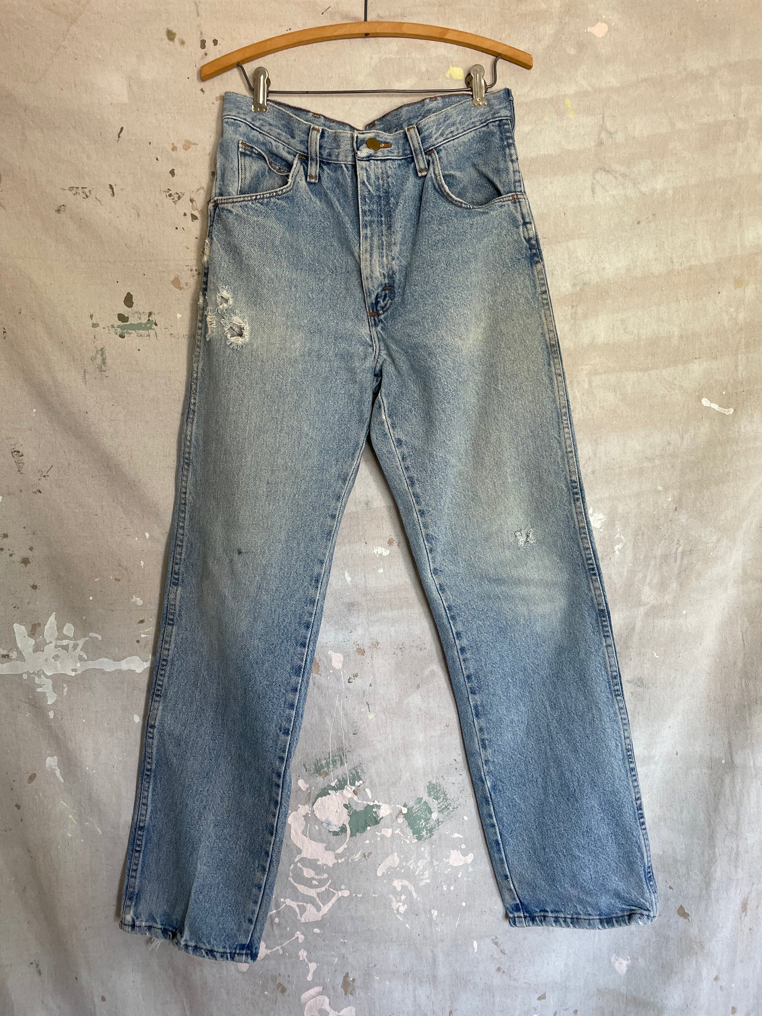 Double Denim 80s Ripped Jeans Mens CZVEVOY Baggy Jeans For Men Y2k