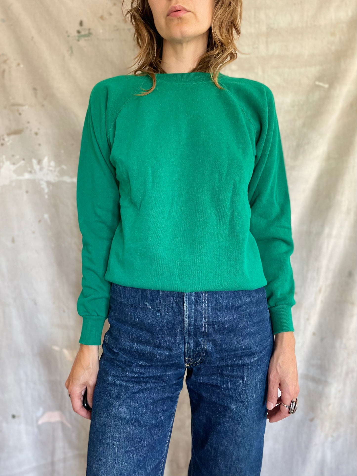 90s Blank Green Sweatshirt