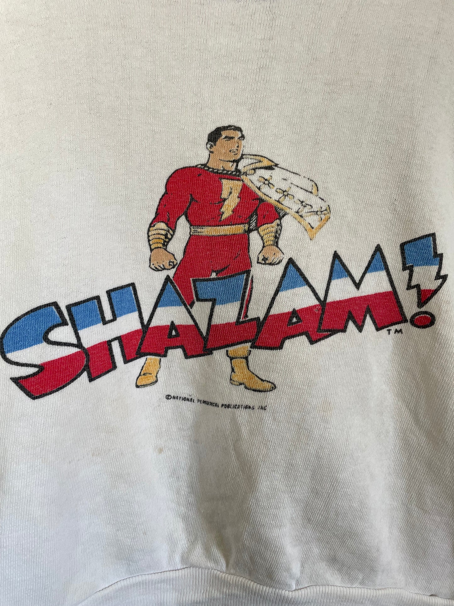60s/70s Shazam Captain Marvel Short Sleeve Sweatshirt