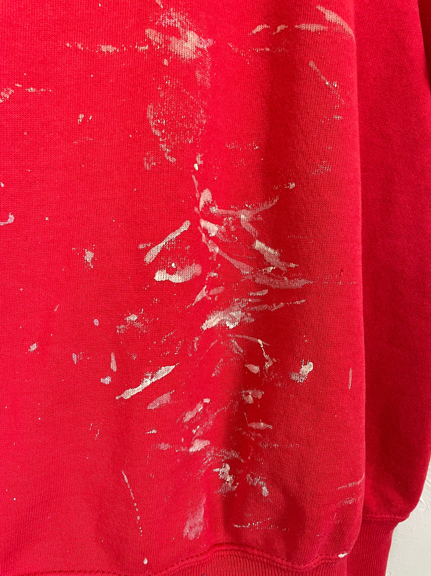 80s Blank Red Paint Stain Sweatshirt