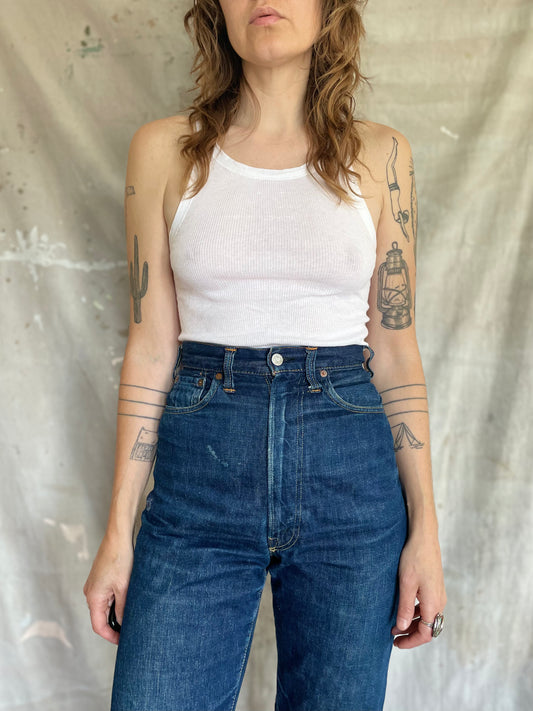 40s/50s Deadstock White Undershirt Tank Top