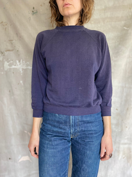 70s/80s Blank Navy Blue Sweatshirt