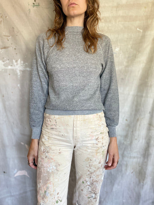 70s/80s Blank Heather Grey Sweatshirt