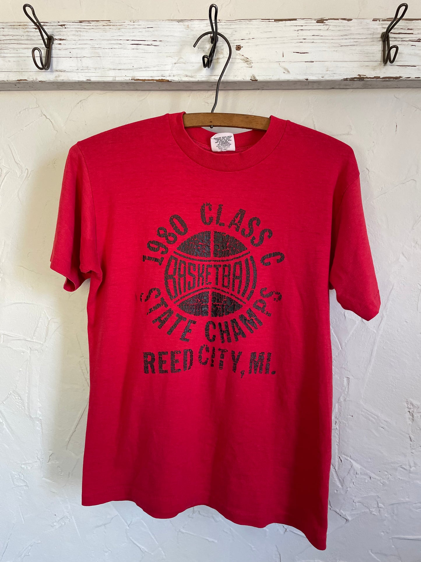 1980 Reed City, MI. Basketball State Champs Tee