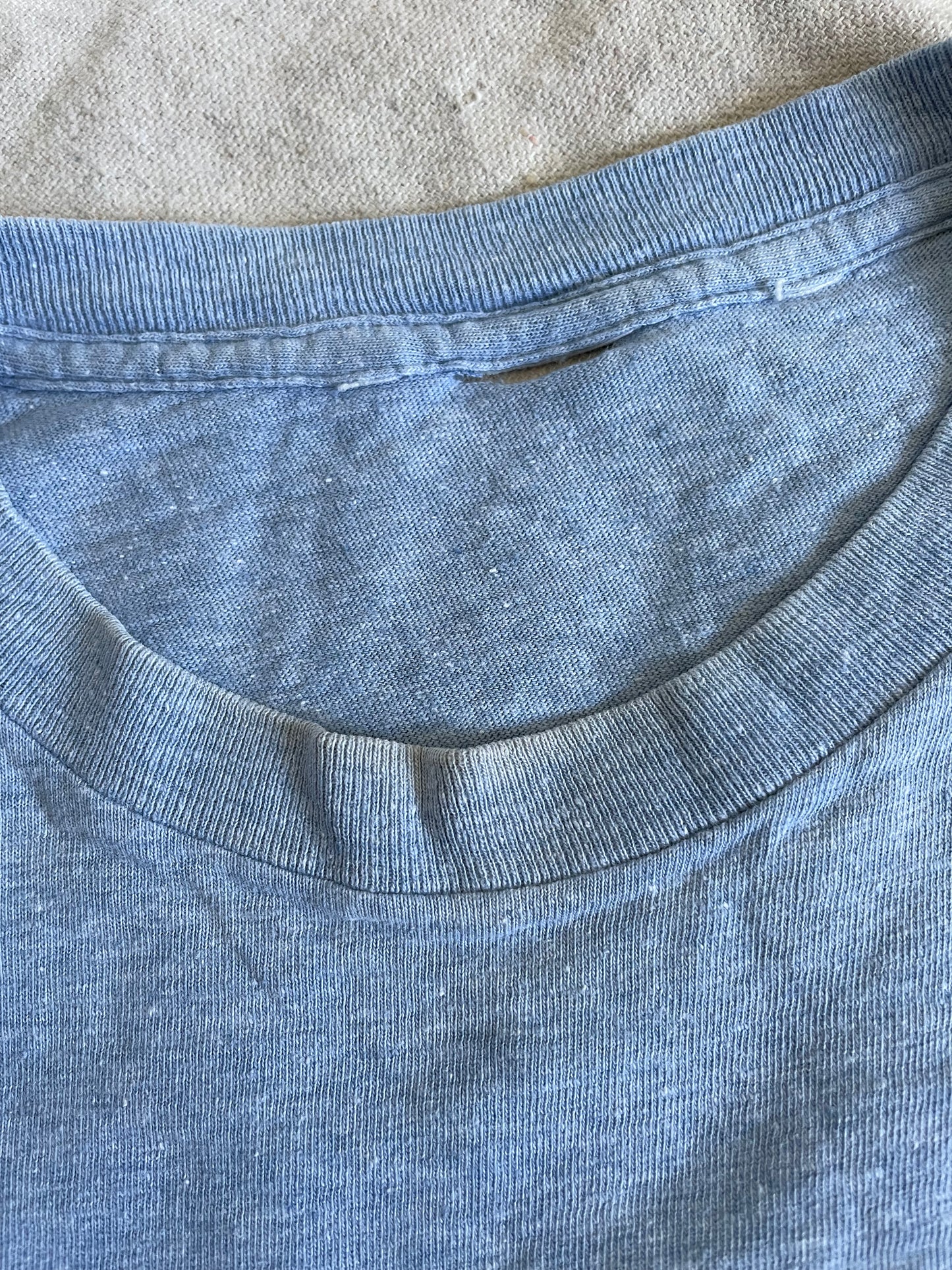 80s Baby Blue Pocket Tee