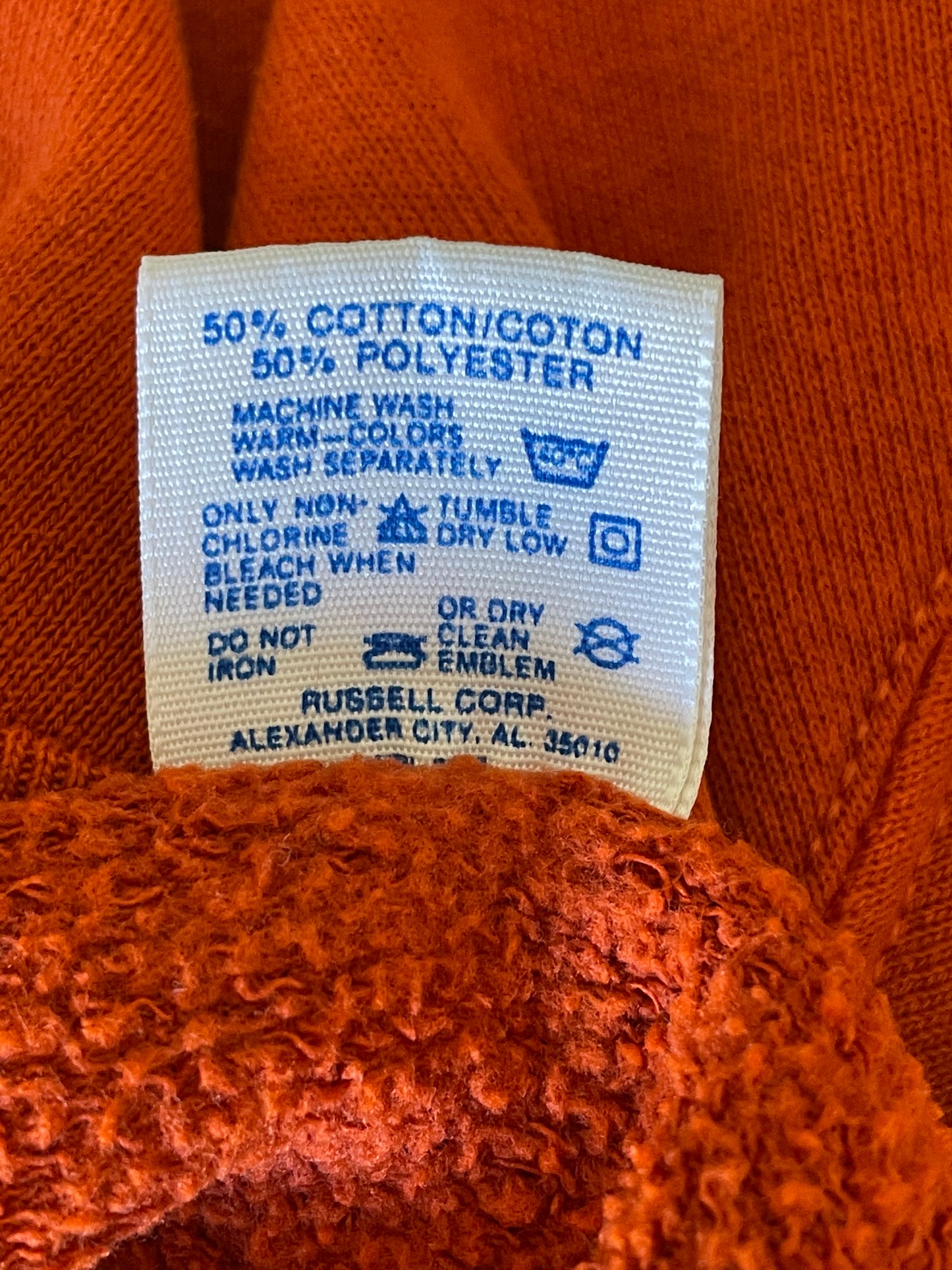 80s Blank Orange Sweatshirt