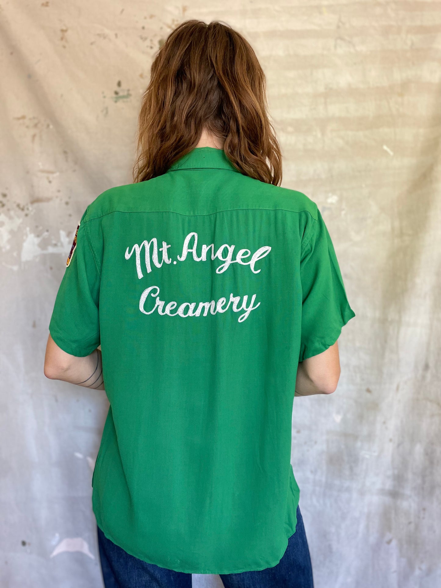 60s Mt. Angel Creamery Bowling Shirt