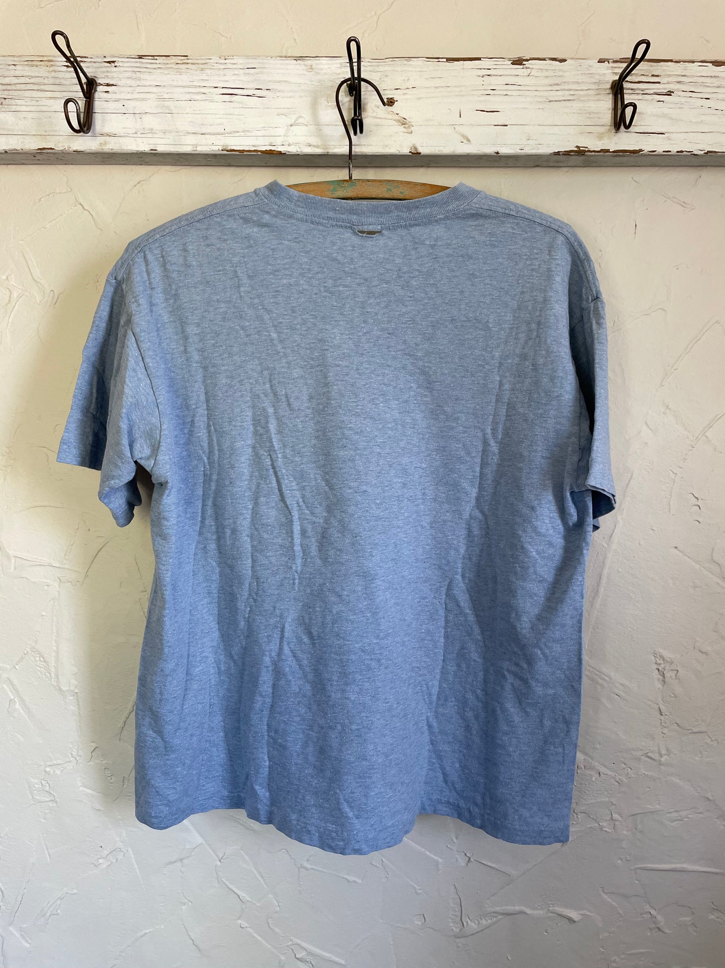 80s Baby Blue Pocket Tee