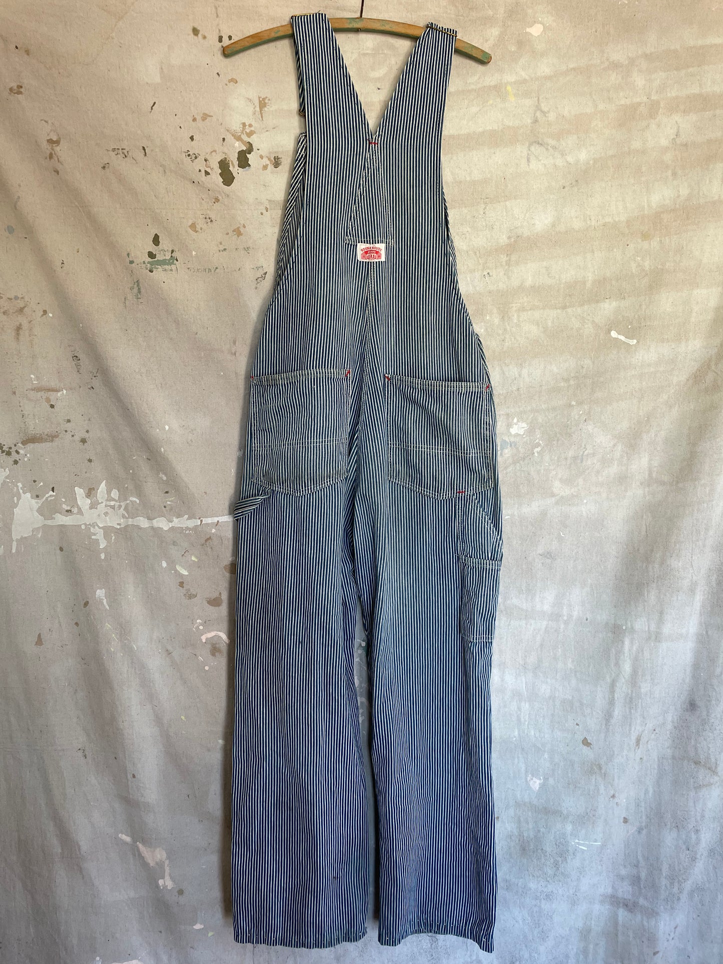 80s Roundhouse Hickory Stripe Overalls