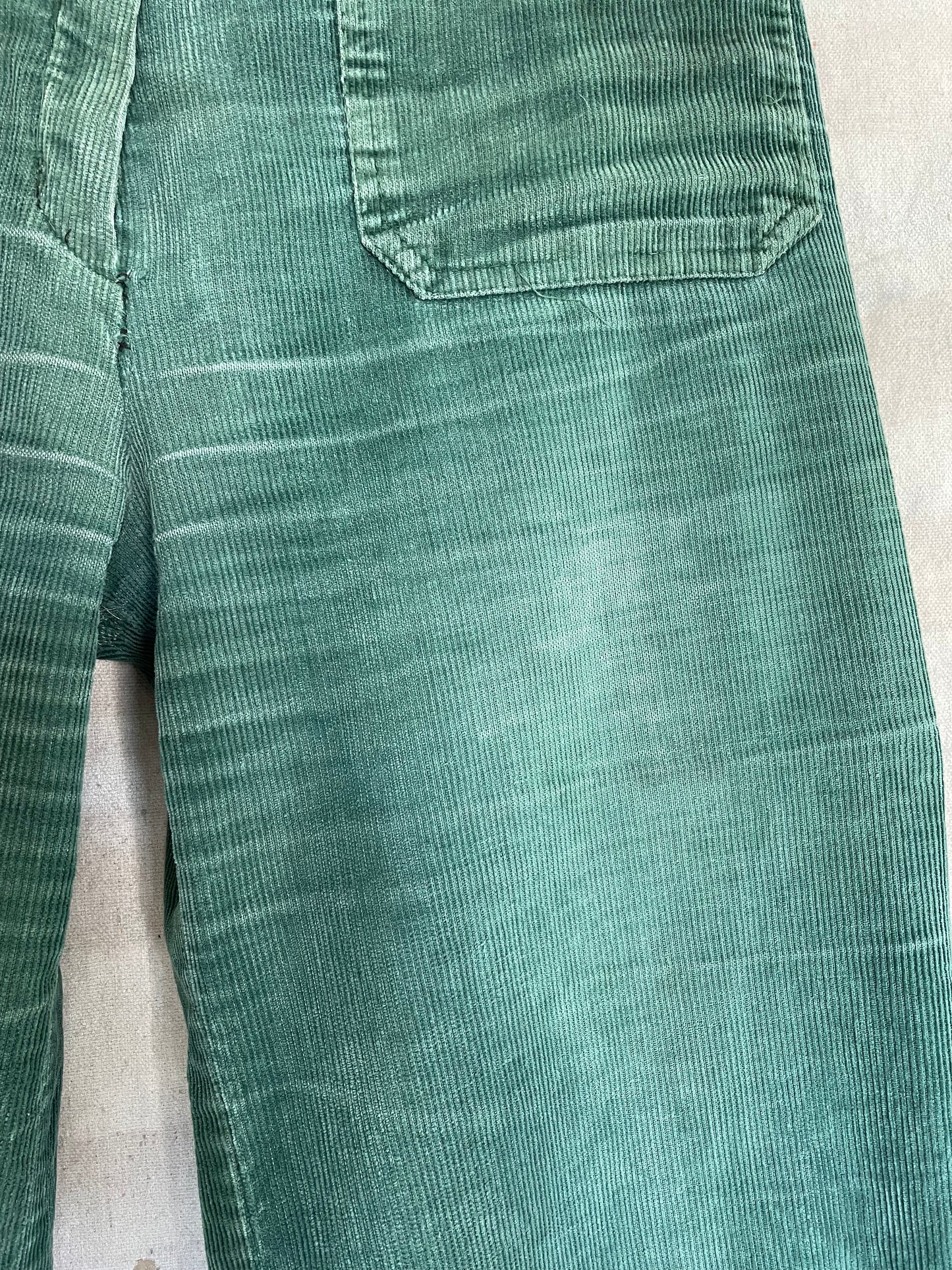 70s Evergreen Corduroy Wide Leg Pants