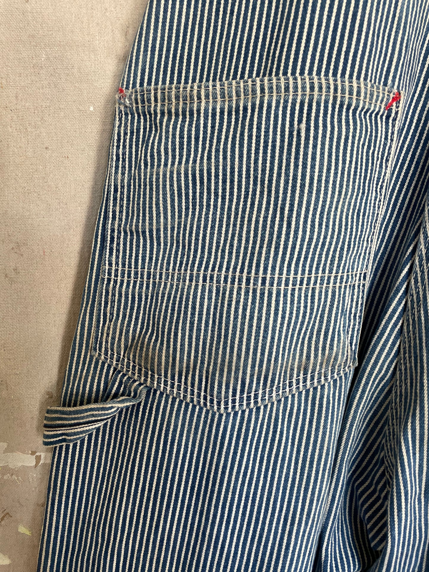 80s Roundhouse Hickory Stripe Overalls